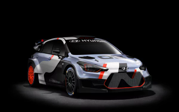 race car Hyundai i20 WRC Concept vehicle Hyundai i20 HD Desktop Wallpaper | Background Image