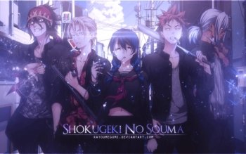 Shokugeki no Soma// Yukihira Soma, Ryo Kurokiba and Akira Hayama