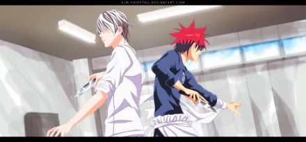 Eishi Tsukasa Sōma Yukihira Anime Food Wars: Shokugeki no Soma HD Desktop Wallpaper | Background Image