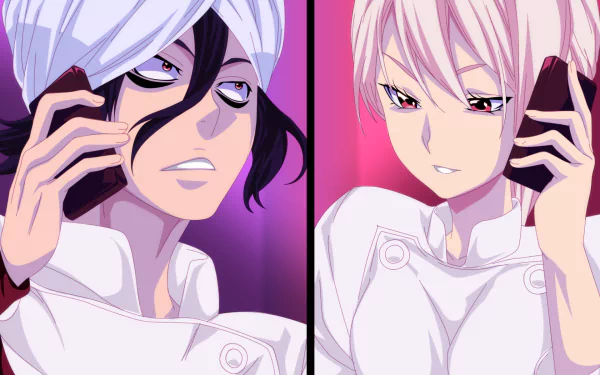 Alice Nakiri Ryō Kurokiba Anime Food Wars: Shokugeki no Soma HD Desktop Wallpaper | Background Image