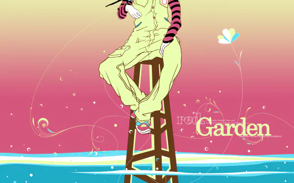 Anime Red Garden HD Desktop Wallpaper | Background Image