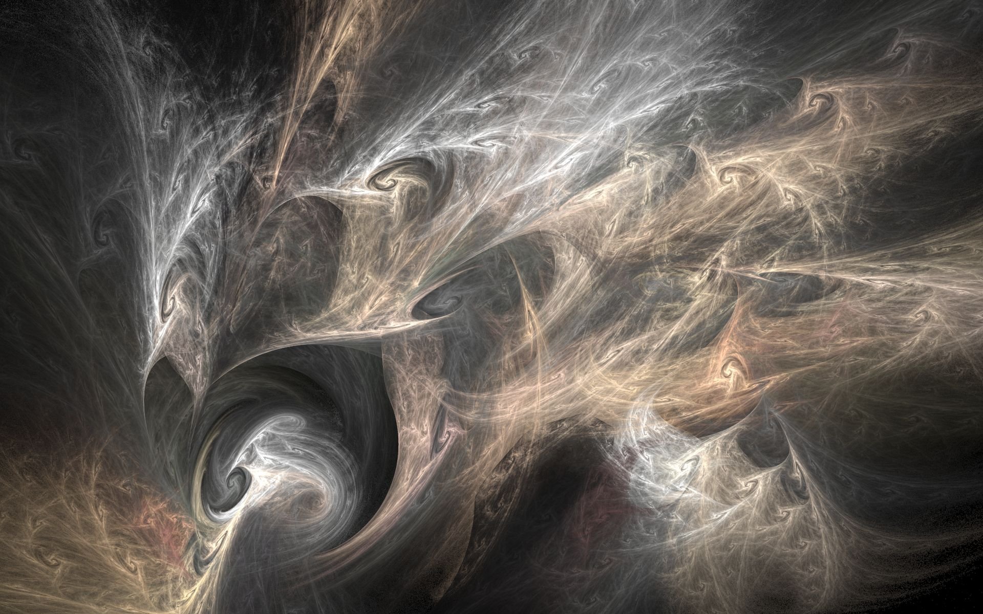 Abstract CGI wallpaper featuring intricate textures and patterns with dynamic shapes, blending rich colors to create a captivating visual experience.