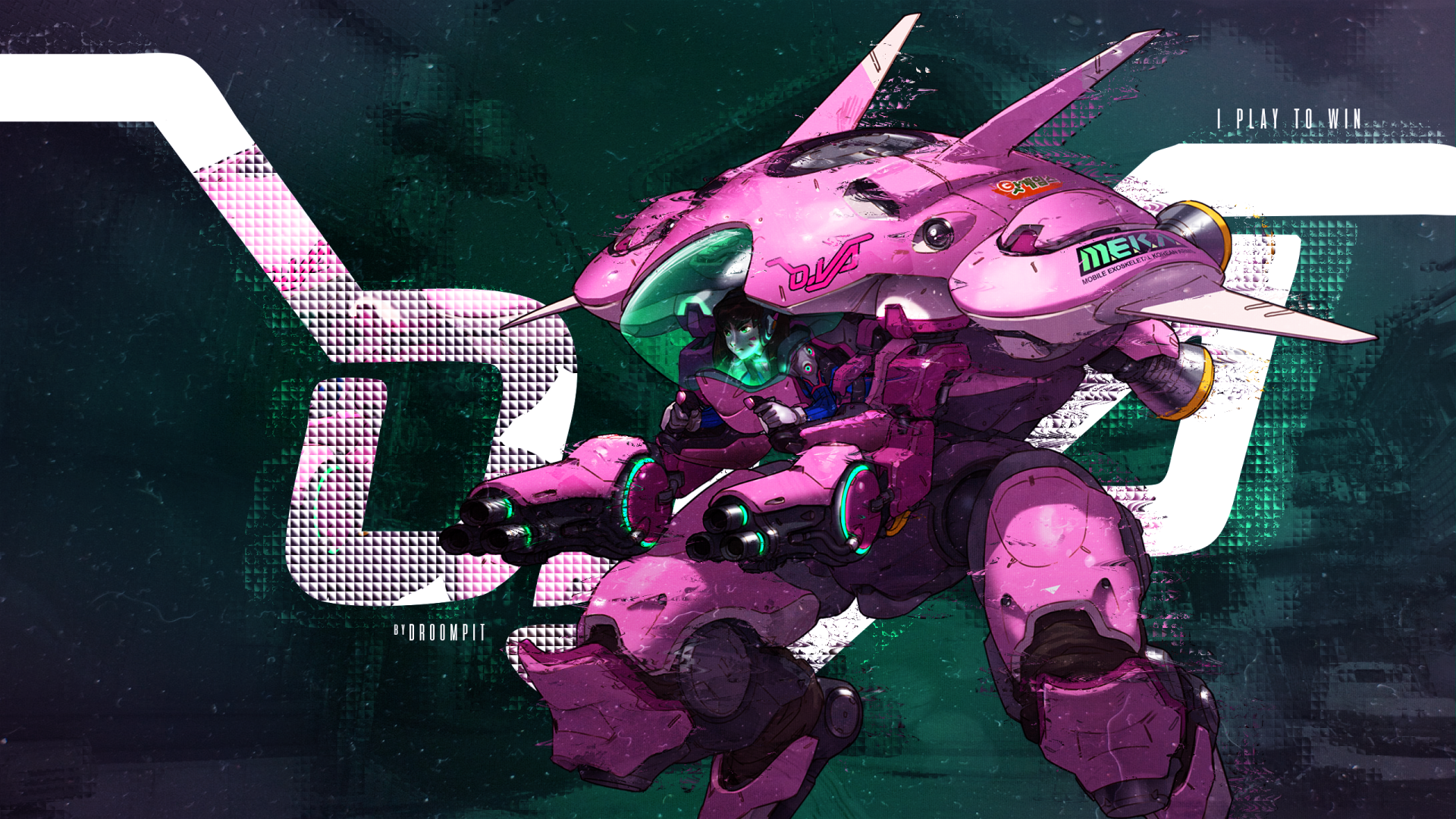 D.Va's Dynamic Mech – Stunning Overwatch HD Wallpaper, image size:1920x1080