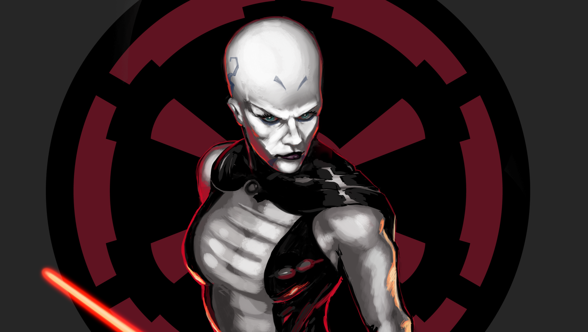 Download Asajj Ventress Comic Star Wars HD Wallpaper by EnriqueNL