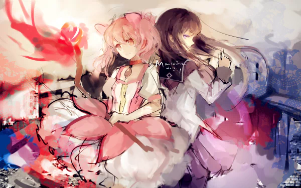 Anime Puella Magi Madoka Magica HD Desktop Wallpaper | Background Image