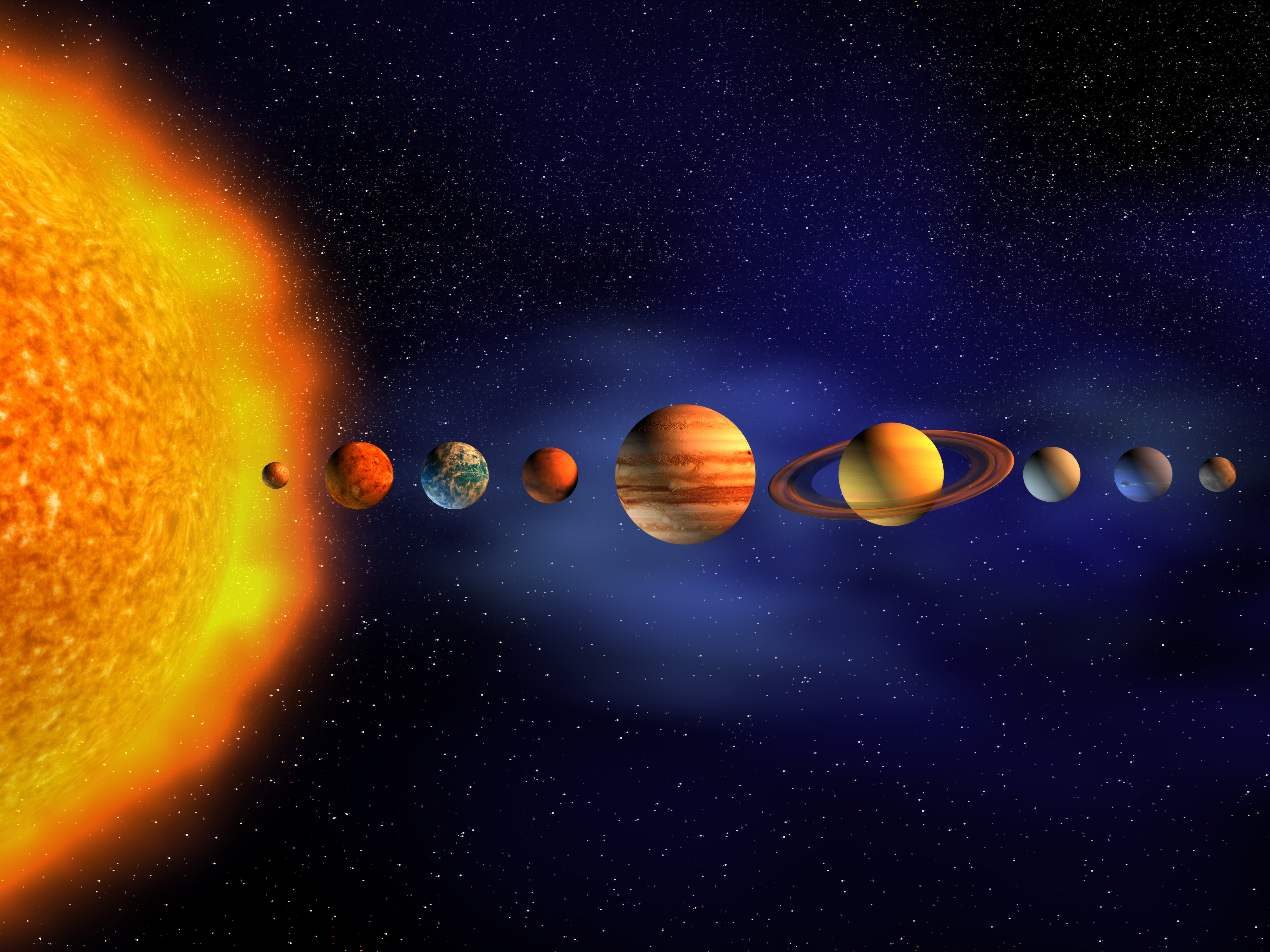 Solar Symphony 4K Ultra HD Sci Fi Wallpaper