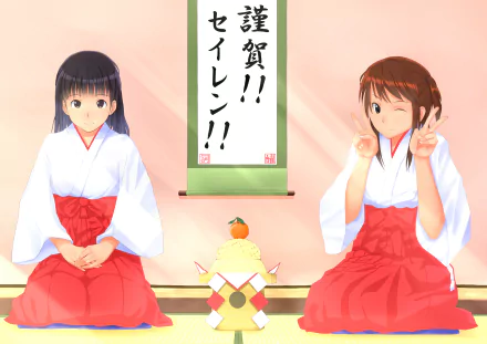 Amagami Seiren Anime crossover HD Desktop Wallpaper | Background Image