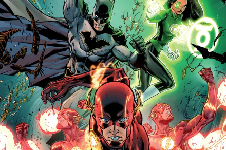Barry Allen Jessica Cruz (Green Lantern) Green Lantern Flash Batman Comic Justice League HD Desktop Wallpaper | Background Image