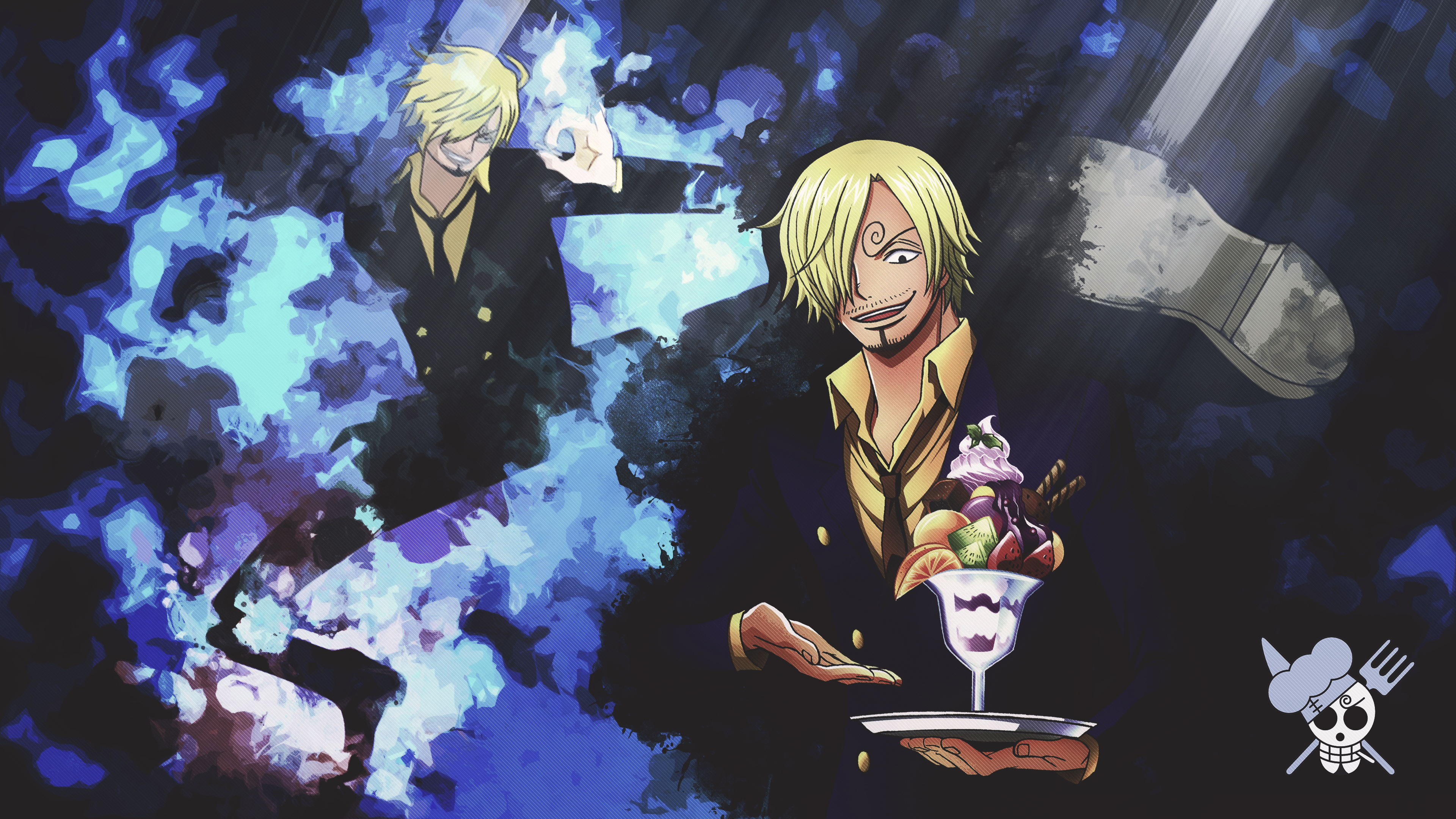 Sanji One Piece 4k Ultra Hd Wallpaper Hintergrund 3840x2160