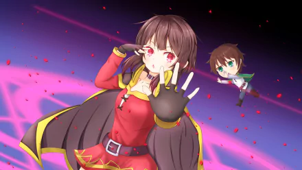 Kazuma Satou Megumin (KonoSuba) Anime KonoSuba - God’s blessing on this wonderful world!! HD Desktop Wallpaper | Background Image