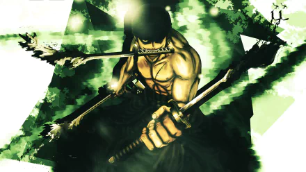 HD desktop wallpaper featuring Sanji from the anime One Piece, showcasing his intense and determined demeanor amidst a vibrant green backdrop.