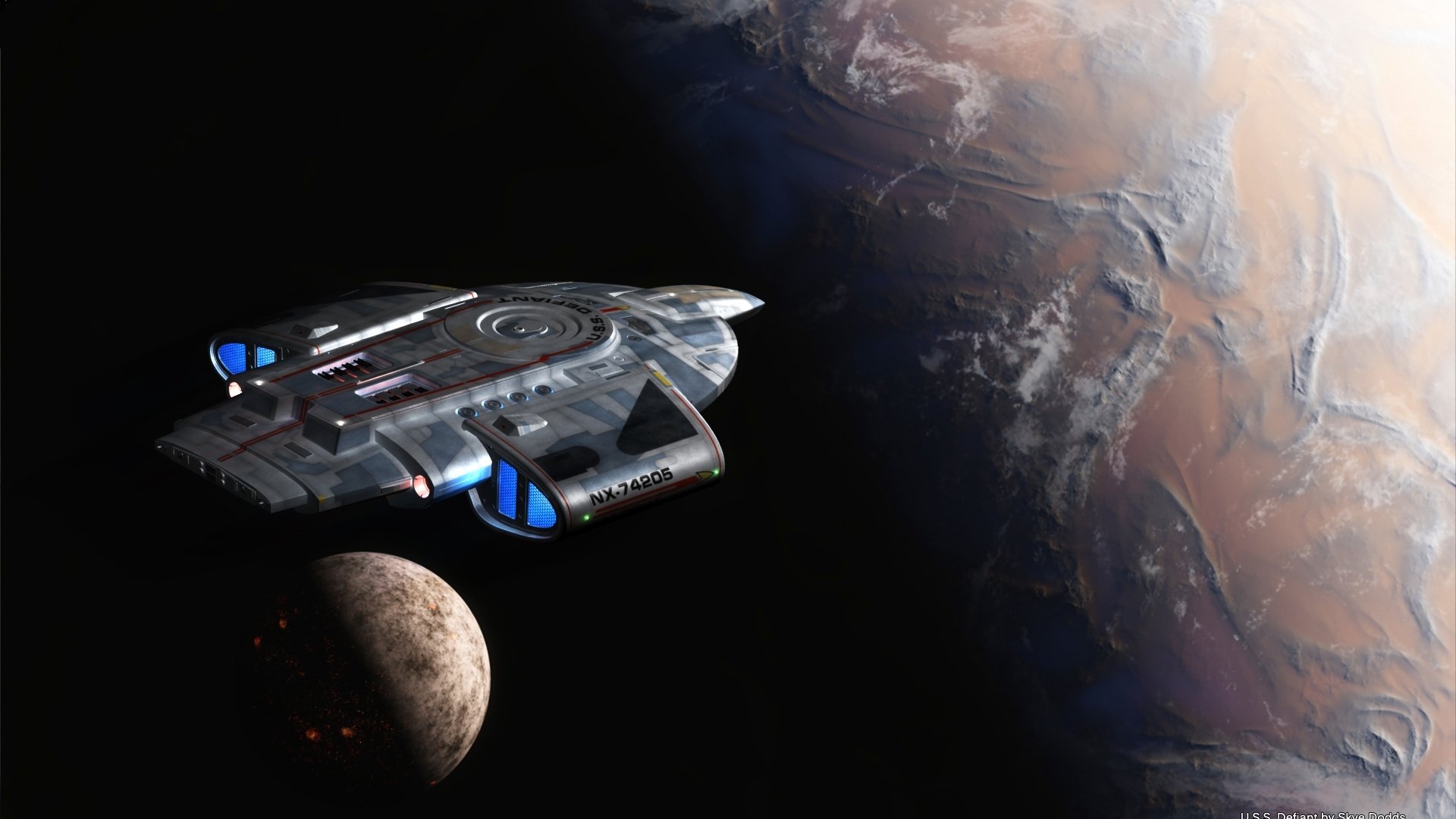 Download USS Defiant Star Trek TV Show Star Trek Deep Space Nine HD Wallpaper
