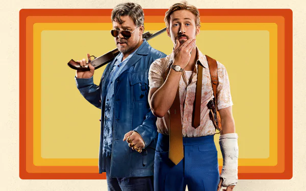 Ryan Gosling Russell Crowe movie The Nice Guys HD Desktop Wallpaper | Background Image