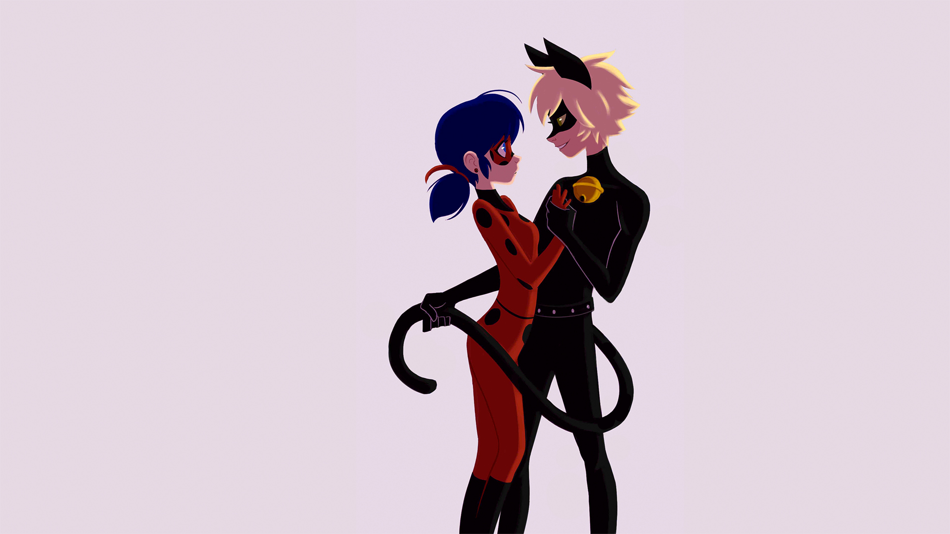 Download Miraculous Ladybug And Cat Noir Characters Wallpaper