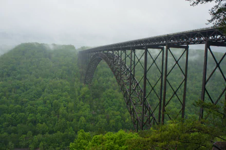  Fog Over New River Gorge Bridge