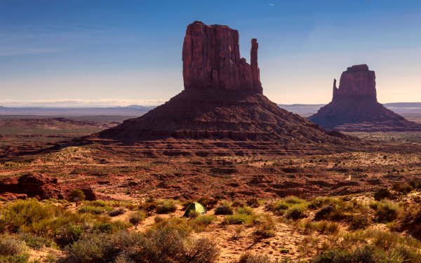 Earth Monument Valley Nature Desert Landscape USA Horizon HD Wallpaper | Background Image