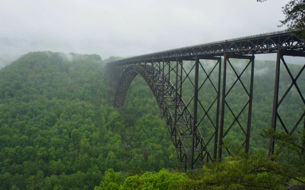 Fog Over New River Gorge Bridge