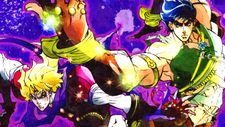 Jonathan Joestar Dio Brando Anime Jojo's Bizarre Adventure HD Desktop Wallpaper | Background Image