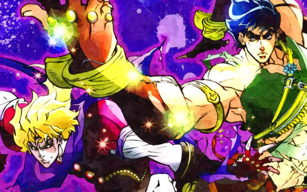 Jonathan Joestar Dio Brando Anime Jojo's Bizarre Adventure HD Desktop Wallpaper | Background Image