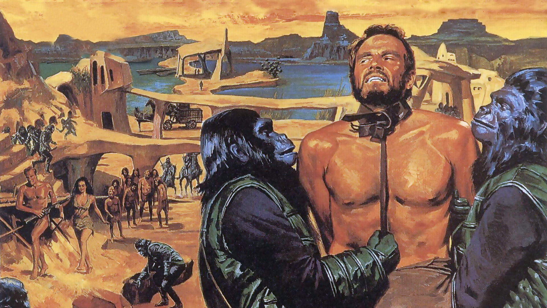 Planet of the Apes (1968) Gifs. 电 影 Planet of the Apes (1968) 高 清 壁 纸 桌 面 背...