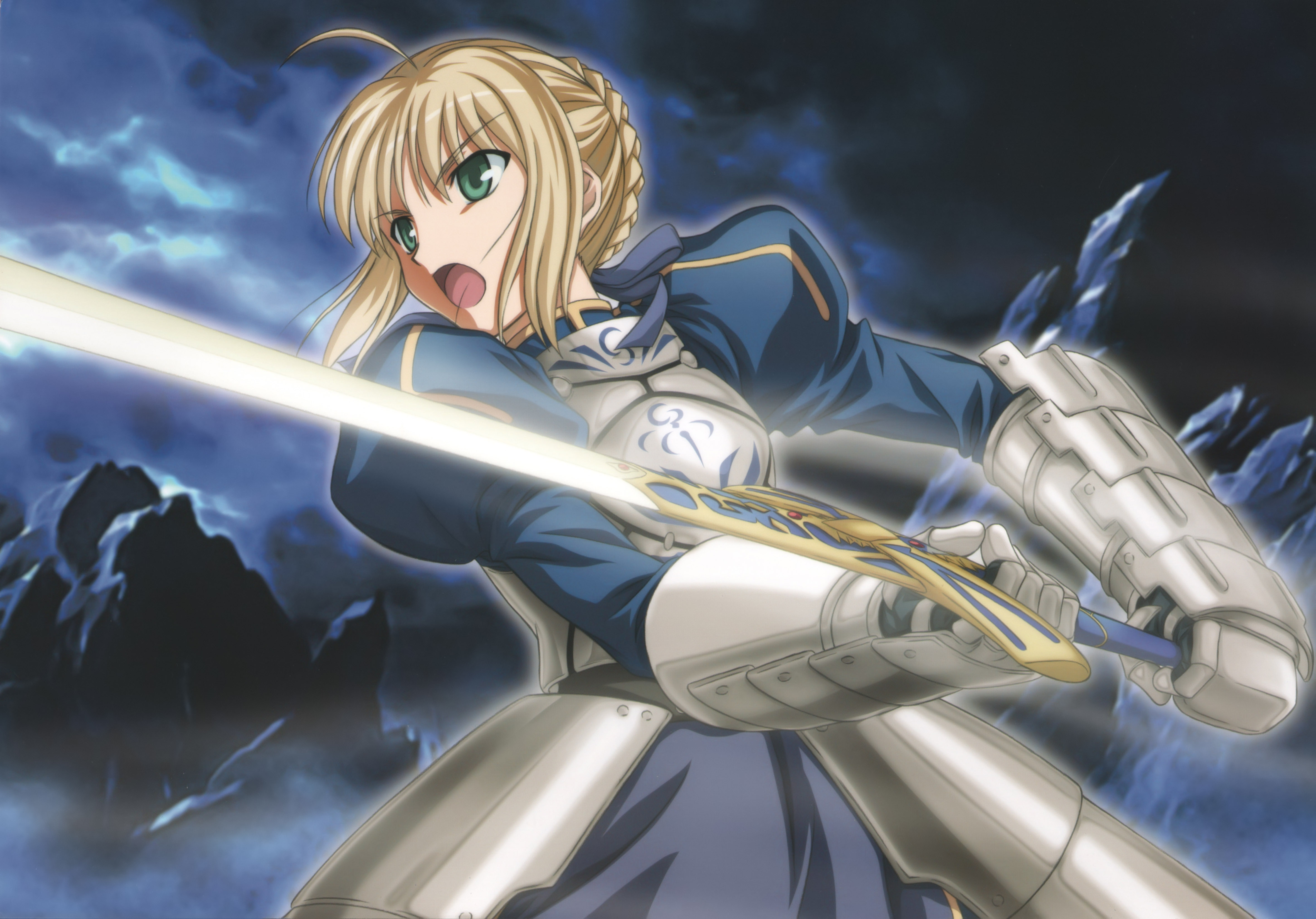 Download Saber Fate Series Anime Fatestay Night 4k Ultra Hd Wallpaper