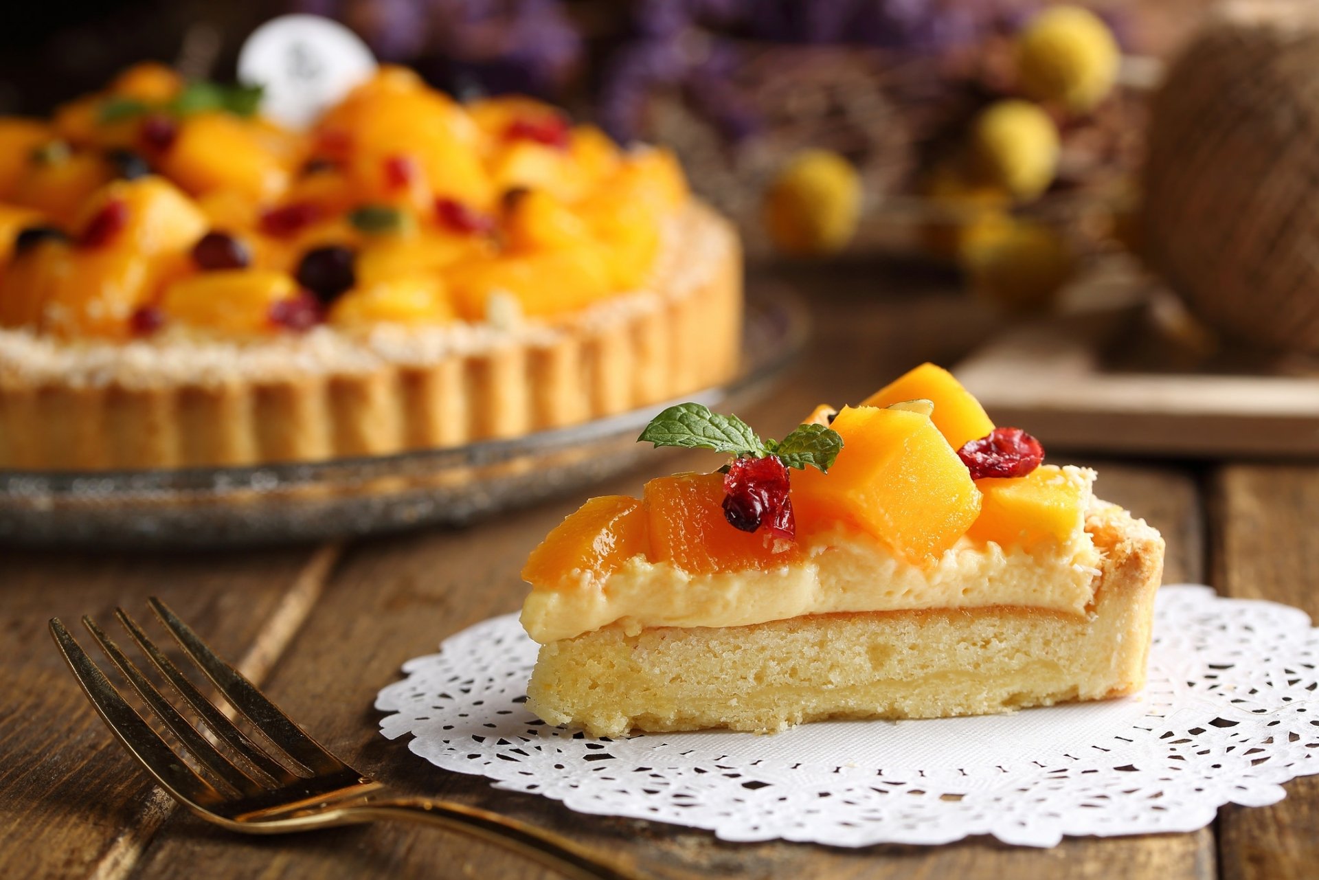 пирог с фруктами фото