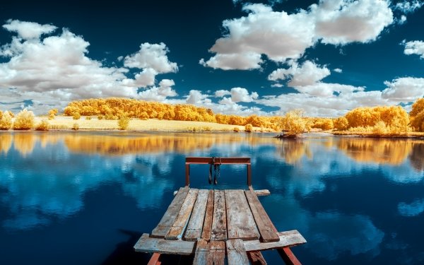Photography Lake Lakes Nature Reflection Landscape Fall Cloud HD Wallpaper | Background Image