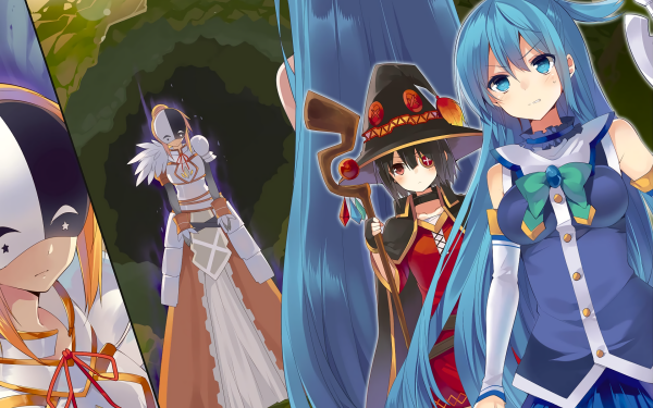Anime KonoSuba - God’s blessing on this wonderful world!! Megumin Aqua Darkness HD Wallpaper | Background Image