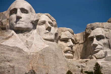  Mount Rushmore National Memorial in the Black Hills region of South Dakota
