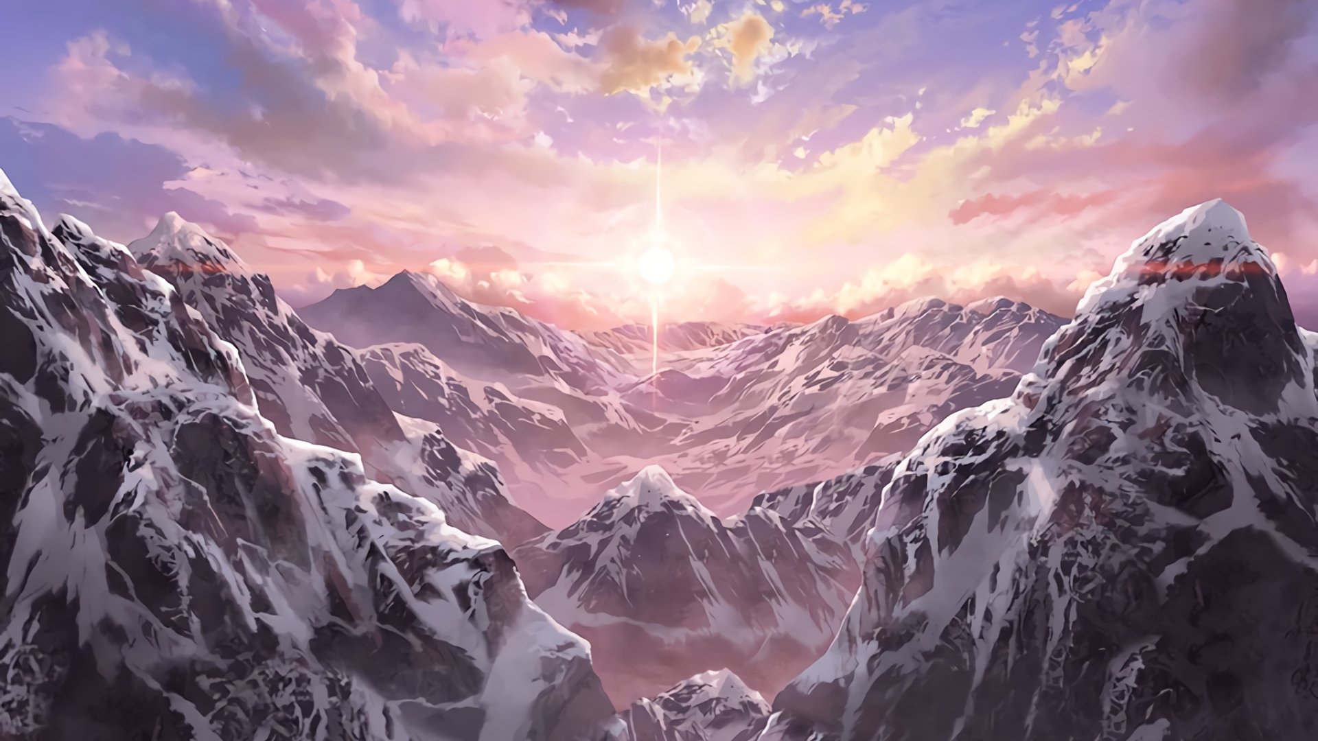 Sword Art Online, cloud, scenic, game, sunset, kirito, anime, asuna,  sunrise, HD wallpaper