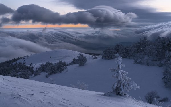 Nature Winter Landscape Cloud Snow Horizon HD Wallpaper | Background Image