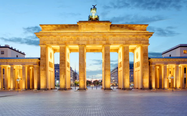 statue Berlin Germany man made Brandenburg Gate HD Desktop Wallpaper | Background Image