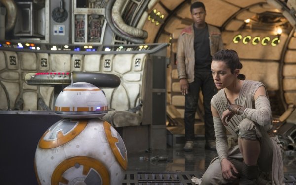 Movie Star Wars Episode VII: The Force Awakens Star Wars Rey Finn Daisy Ridley John Boyega BB-8 HD Wallpaper | Background Image