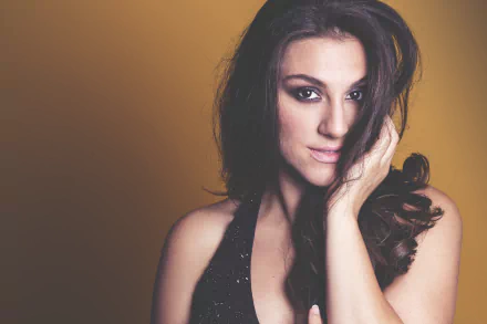 brown eyes brunette woman model HD Desktop Wallpaper | Background Image