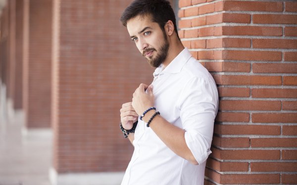 Men Model Brick Beard HD Wallpaper | Background Image