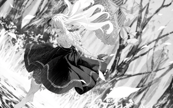 Anime Violet Evergarden Monochrome HD Wallpaper | Background Image