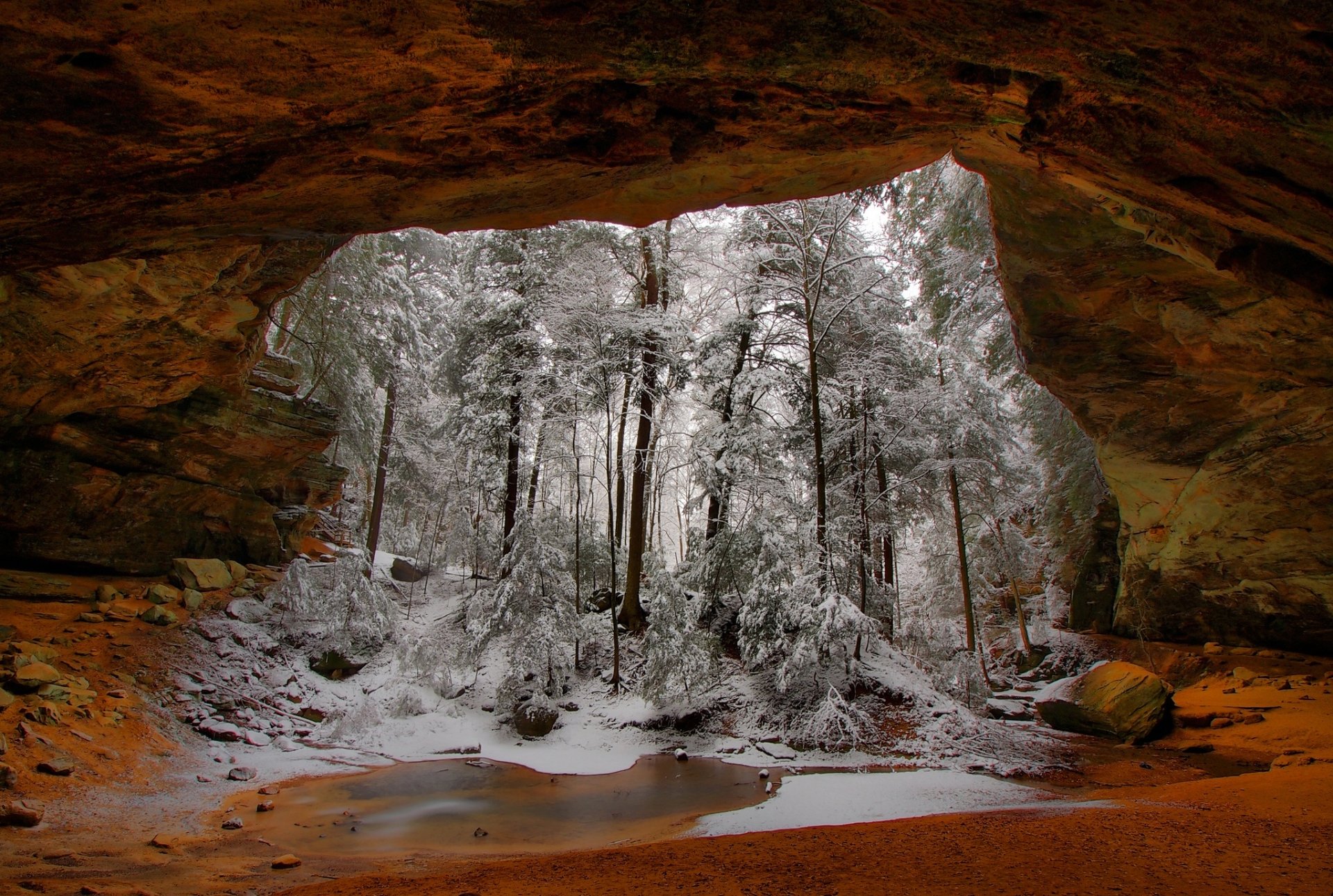 Nature Cave Hd Wallpaper