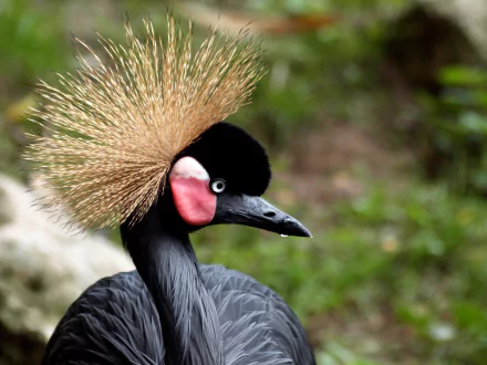  Black Crowned-Crane (balearica pavonina)