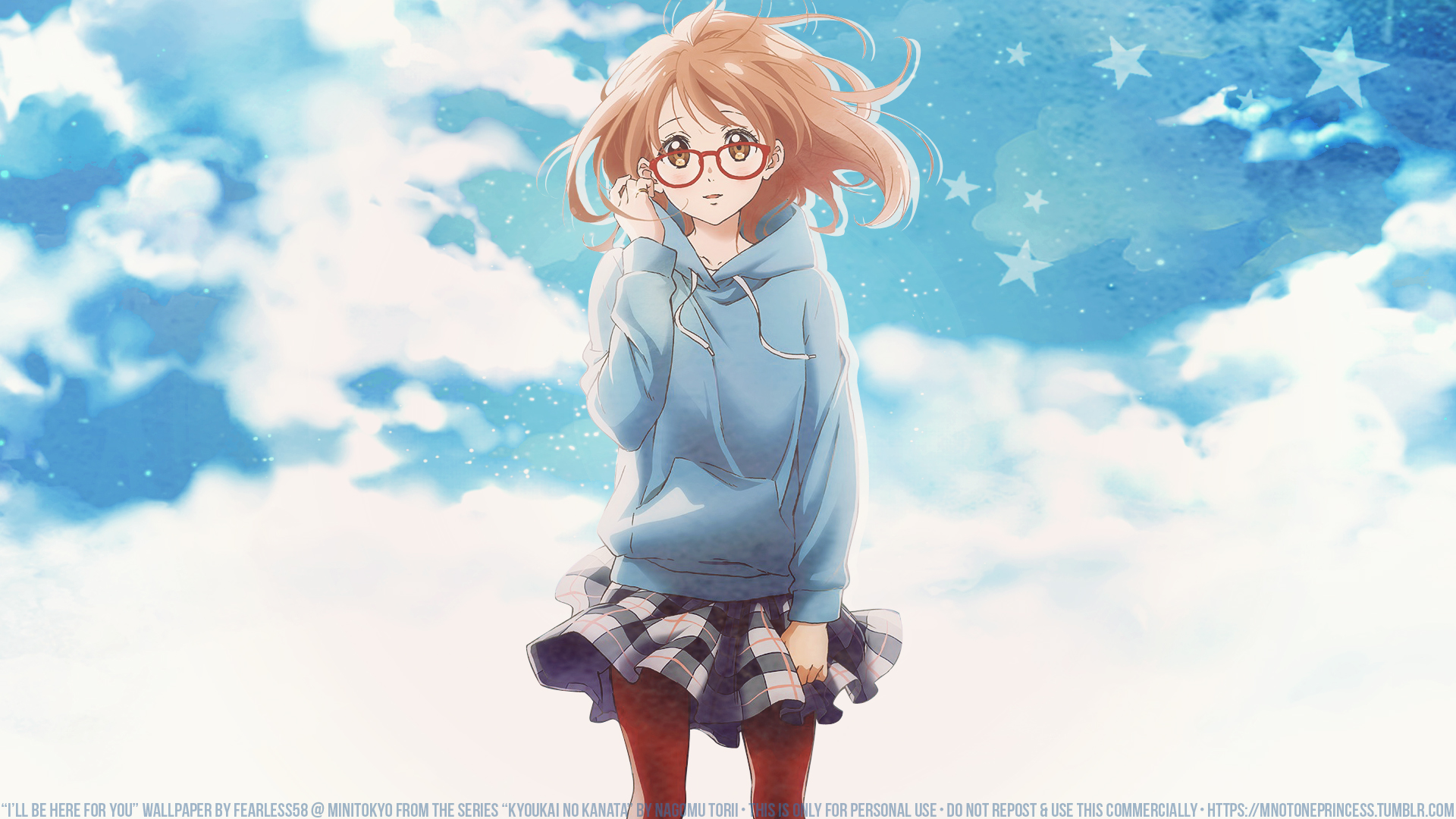 Kyoukai no kanata, anime, beyond the boundaries, sky, HD phone wallpaper