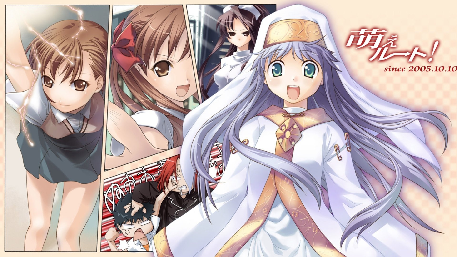 Download Stiyl Magnus Kuroko Shirai Mikoto Misaka Kaori Kanzaki Kamijou Touma Anime A Certain Magical Index HD Wallpaper