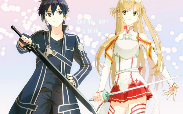 Anime Sword Art Online Kirito Kazuto Kirigaya Asuna Yuuki HD Wallpaper | Background Image