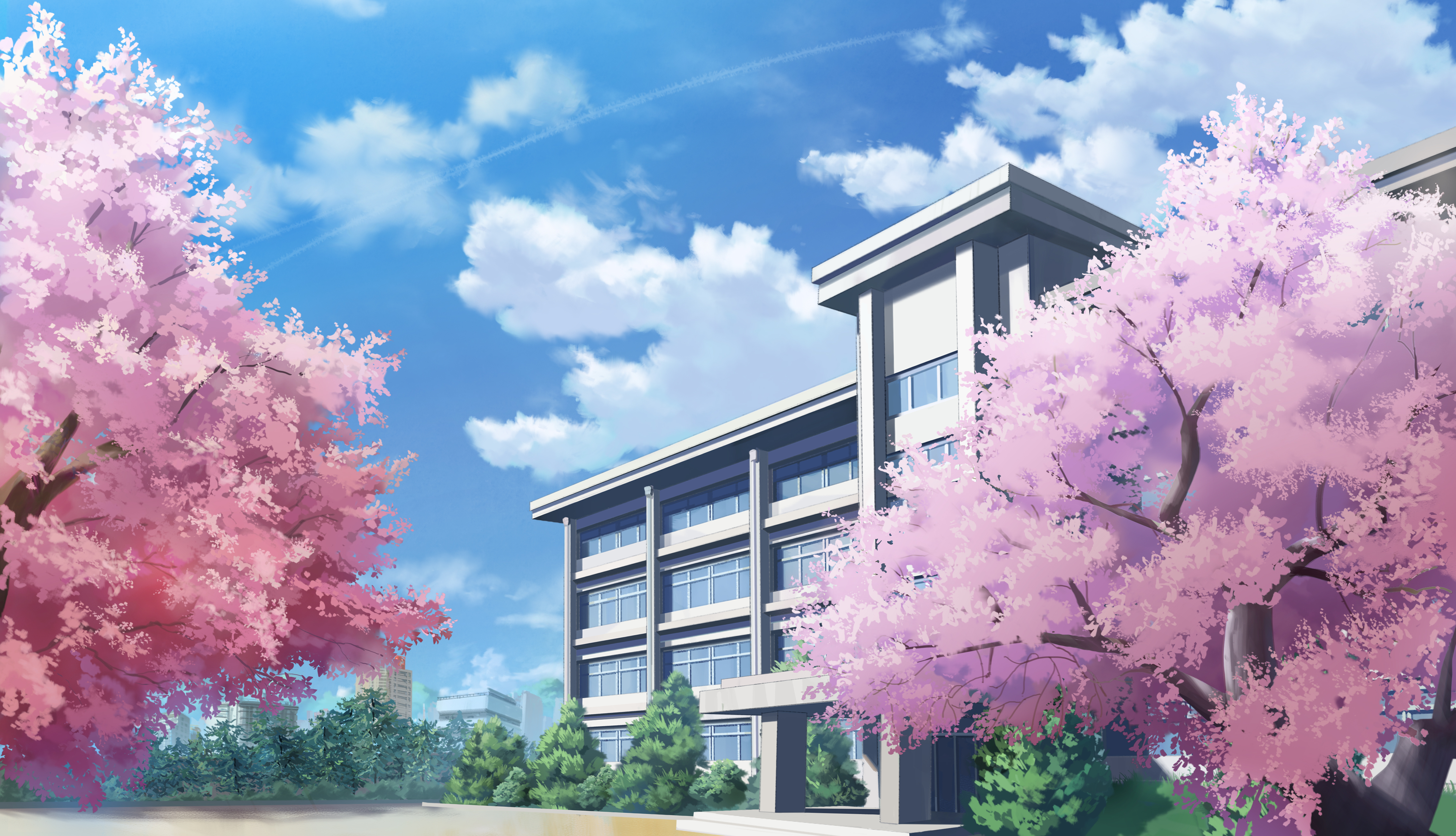 Anime Building Wallpapers - Top Free Anime Building Backgrounds -  WallpaperAccess