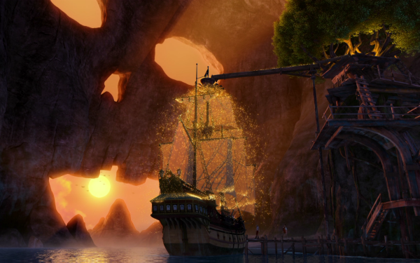 Movie The Pirate Fairy Pirate Ship HD Wallpaper | Background Image