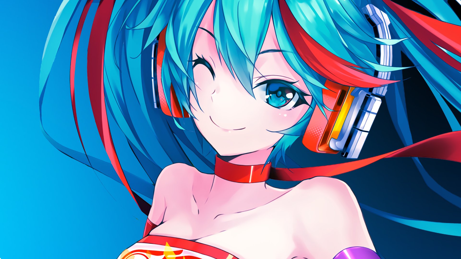 Download Hatsune Miku Anime Vocaloid 4k Ultra Hd Wallpaper By