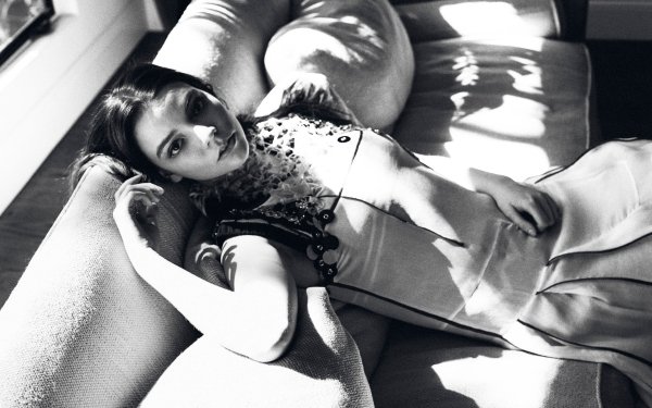 Celebrity Anya Taylor-Joy Model Actress American Black & White HD Wallpaper | Background Image