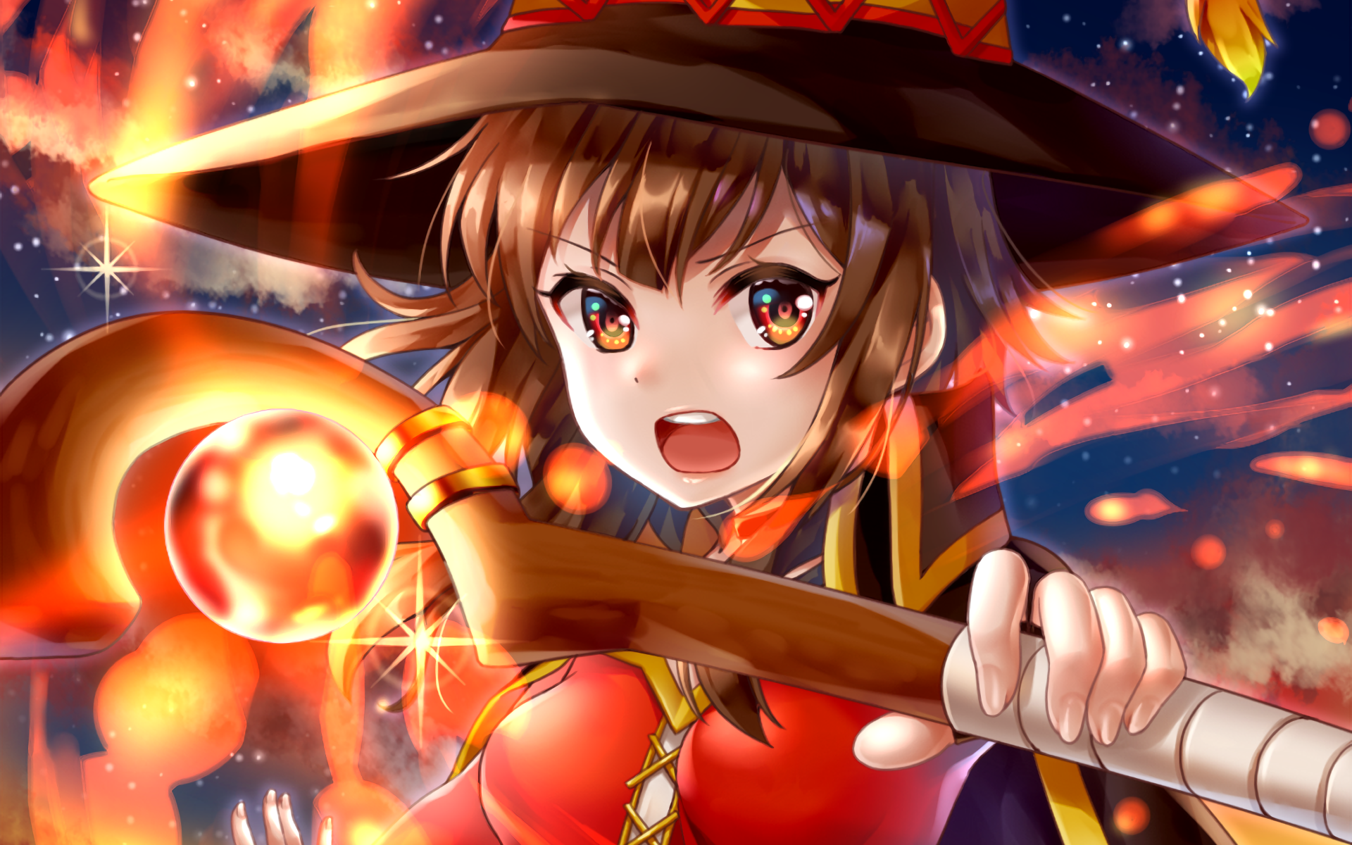 Megumin HD Wallpaper: KonoSuba Magic Burst