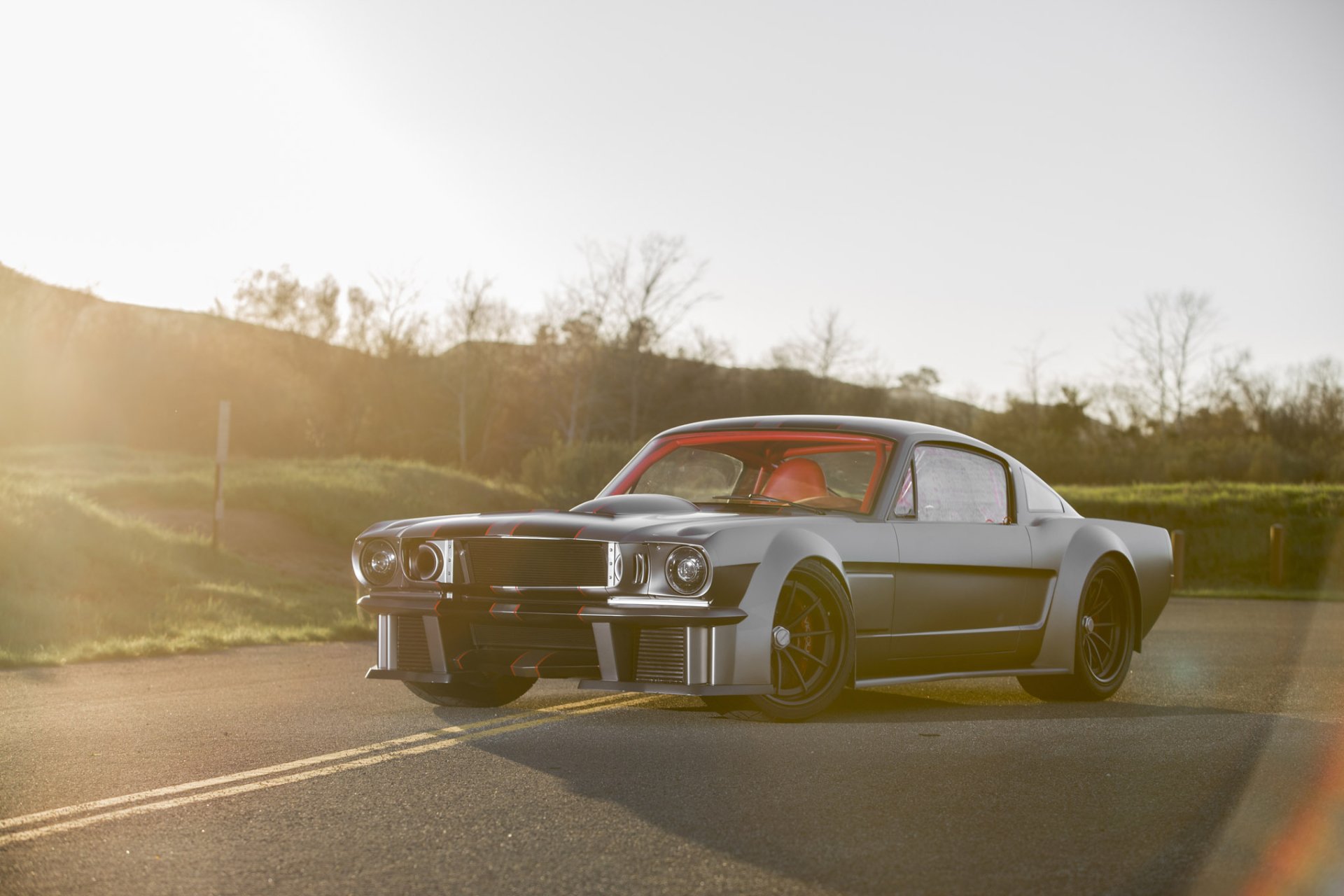 Download Race Car Muscle Car Hot Rod Vehicle Ford Mustang Fastback HD Wallpaper