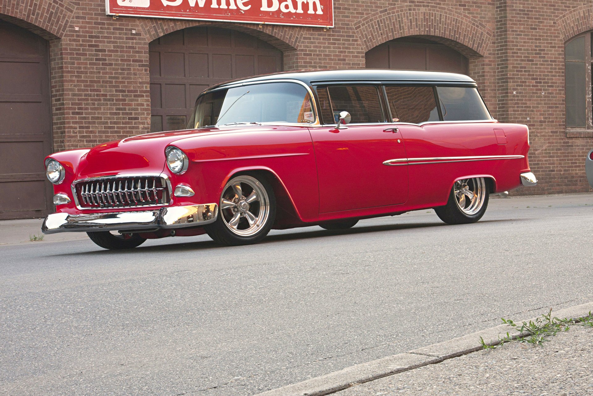 Download Hot Rod Vehicle Chevrolet Two-Door Wagon HD Wallpaper