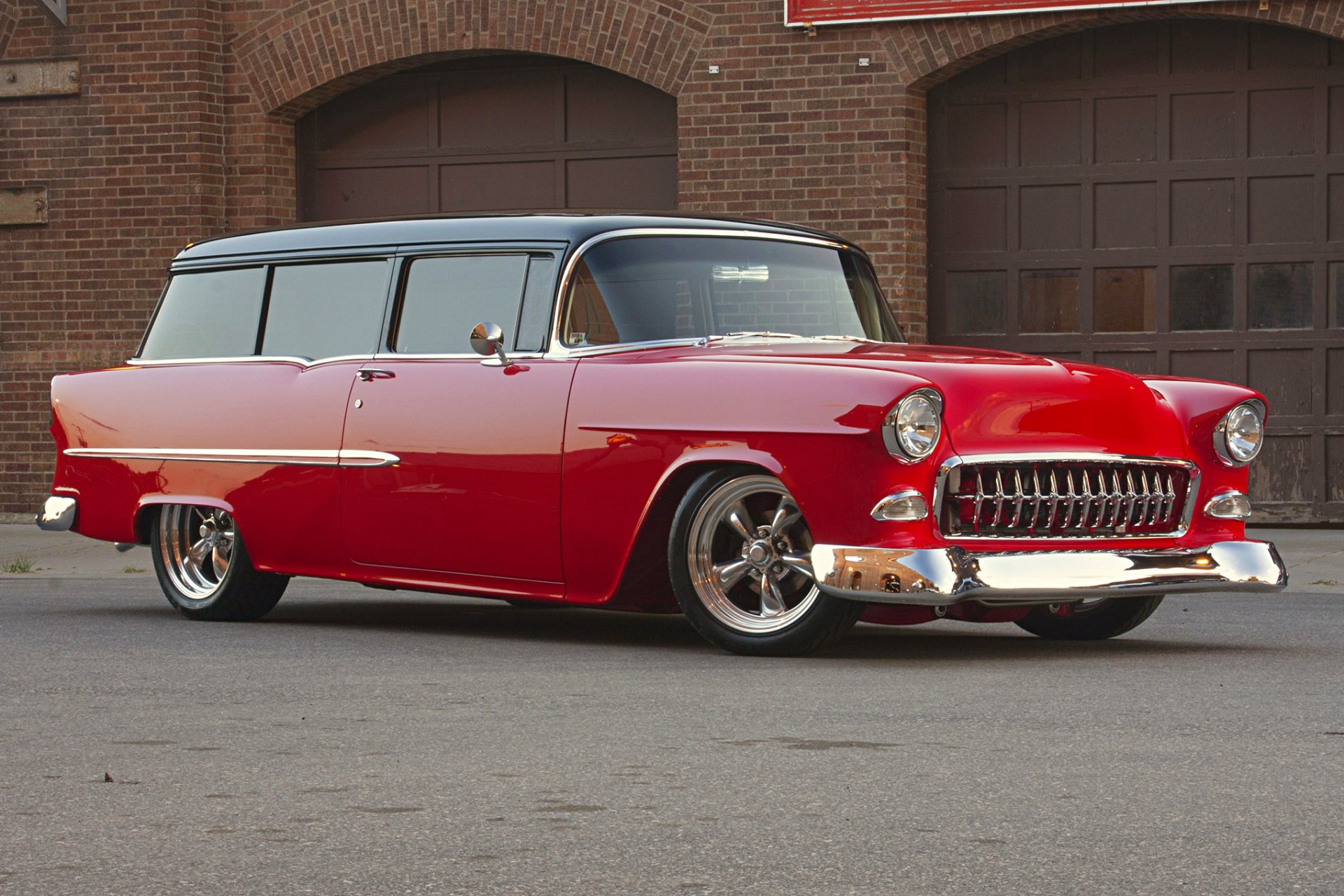 Download Hot Rod Vehicle Chevrolet Two-Door Wagon HD Wallpaper