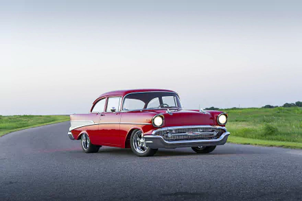 hot rod Chevrolet 210 Two Door Sedan vehicle Chevrolet 210 HD Desktop Wallpaper | Background Image